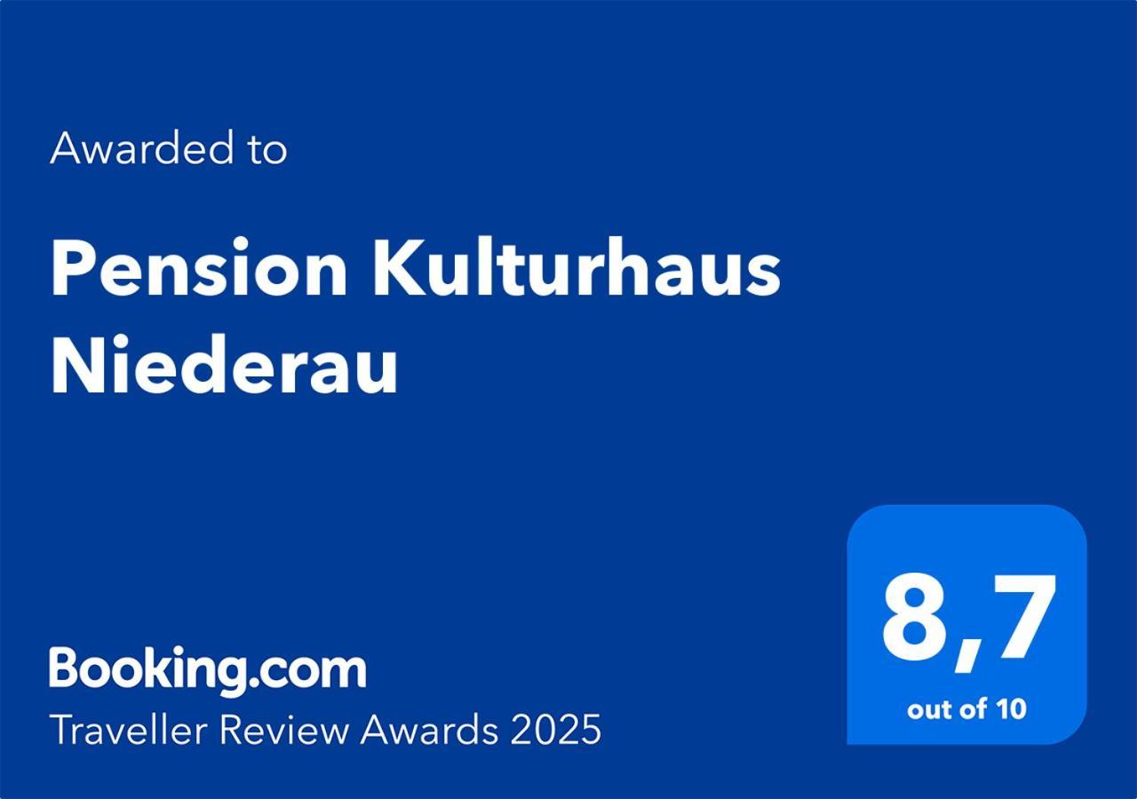 Pension Kulturhaus ニーデラウ エクステリア 写真